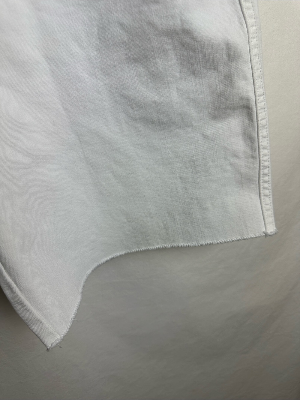 Ann Taylor LOFT white cutoff jean shorts, size 12 - Picture 3 of 7